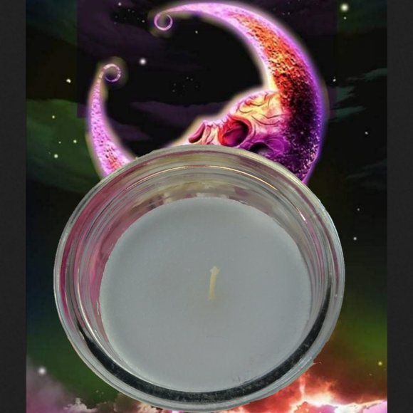 DAY OF THE DEAD NEW TALL GLASS VOTIVE CANDLE Halloween sugar skull - Picture 3 of 5